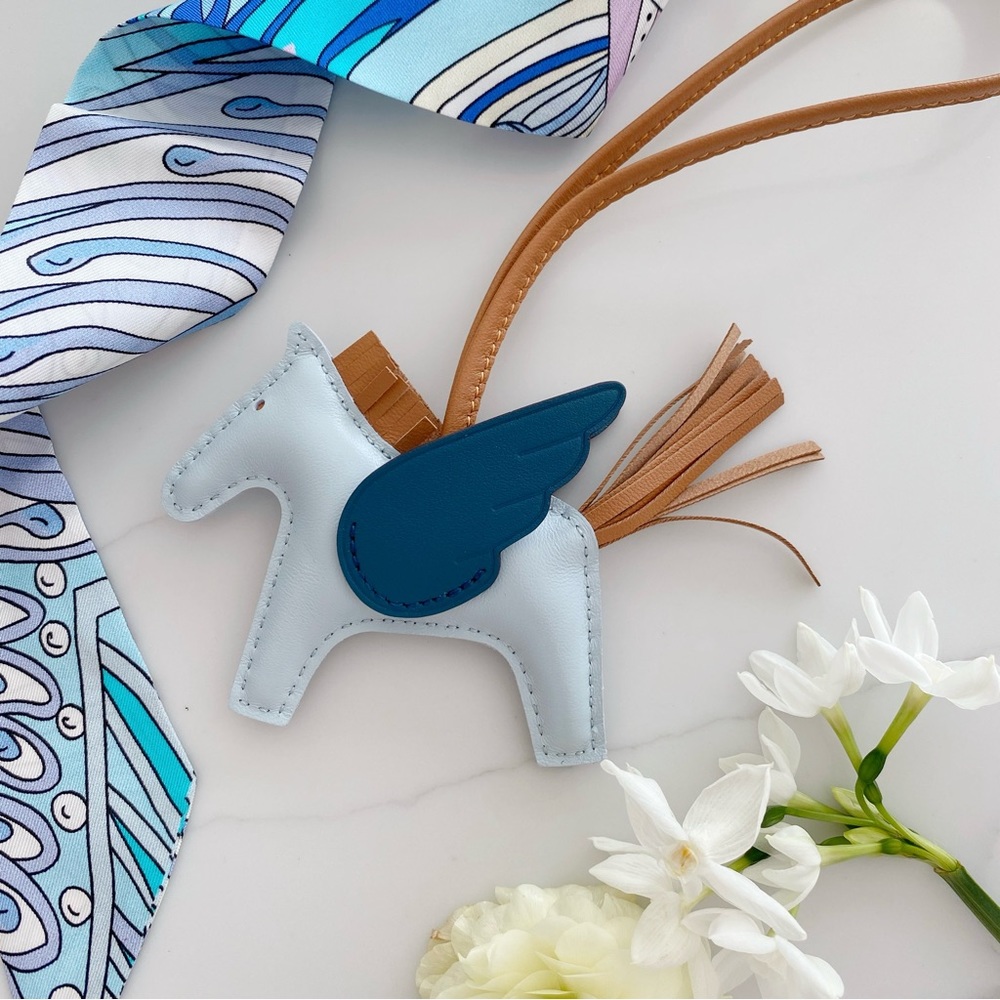 Handmade flying horse bag charm | Pegasus bag charm